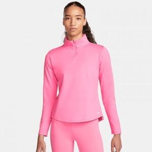 NWOT NIKE Therma-fit pink quarter-zip